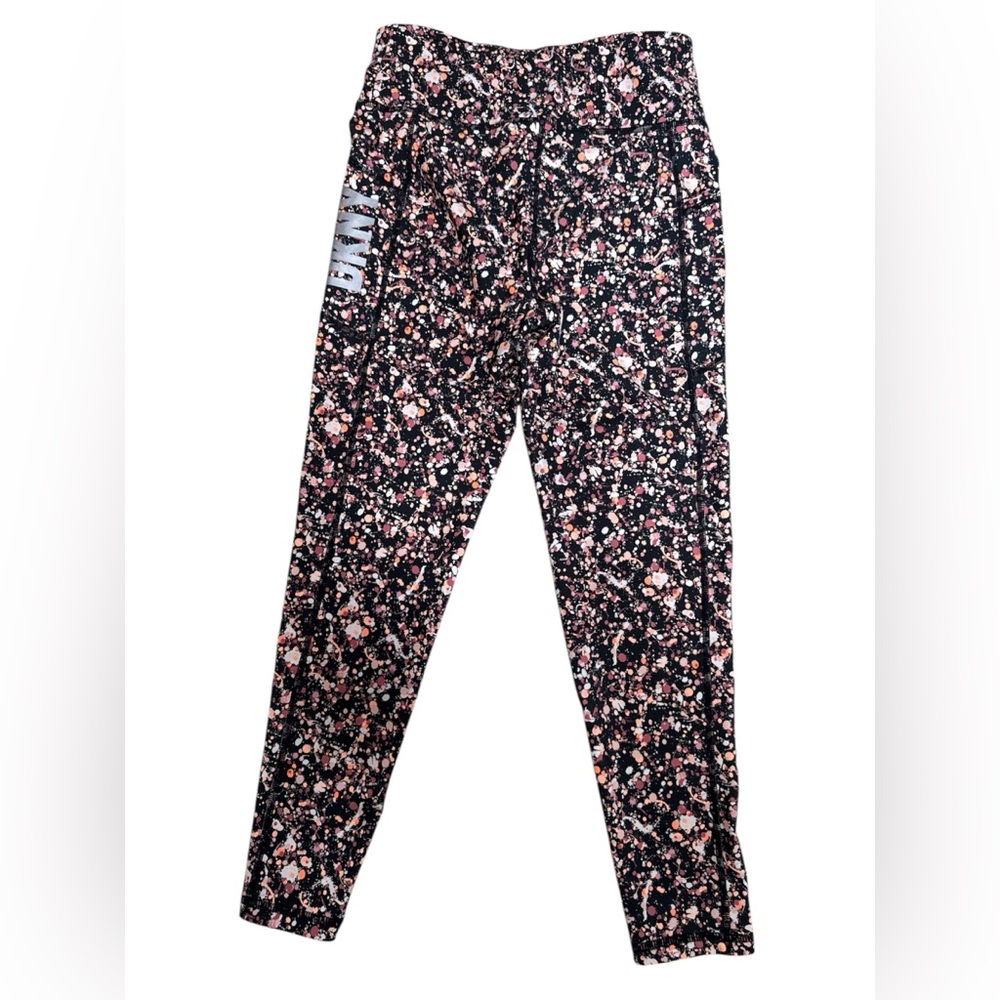 DKNY Sport Paint Splatter Leggings M‎ euc
